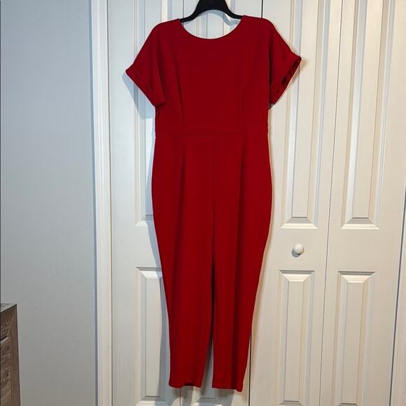 Alexia Admor Pants - Alexia Admor Elegant Red Jumpsuit